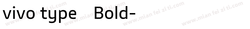 vivo type 简 Bold字体转换
